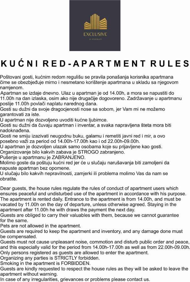 Exclusive Bl Apartments Banja Luka Exterior foto